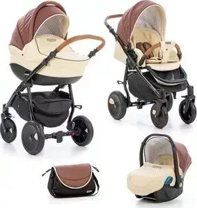Коляска TUTIS 3 в 1 Zippy Orbit шоколадный/бежевый/коричневый