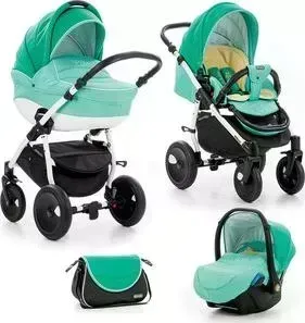 Коляска TUTIS 3 в 1 Zippy Orbit бирюзовый