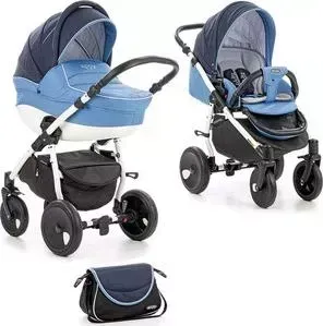 Коляска TUTIS 2 в 1 Zippy Orbit синий/голубой/белый