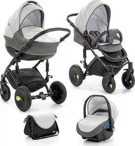 Коляска TUTIS 3 в 1 Zippy Viva серый
