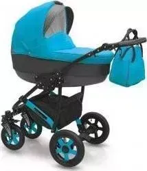 Коляска CAMARELO 2 в 1 Carera K243/16 серый/голубой