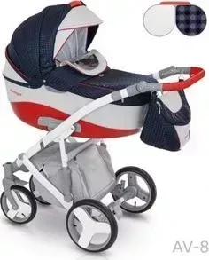 Коляска CAMARELO 2 в 1 Avenger AV/08 синий/красный