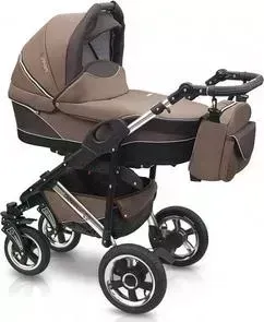 Коляска 2 в 1 CAMARELO 2 в 1 Q12 Chrome Sport №19 (коричневый) K244/CHROME SPORT19
