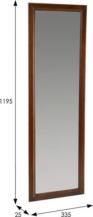 Фото №2 Зеркало Мебелик Селена средне-коричневый настенное