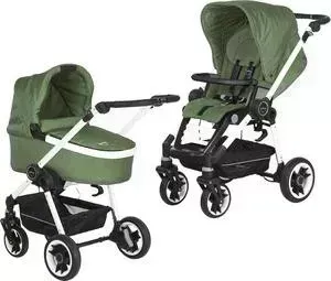 Коляска 2 в 1 Teutonia Bliss (Теутония Блис) Pearl (WHL3 HB) 6035 Olive с ручным тормозом