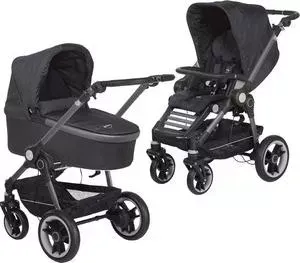Коляска 2 в 1 Teutonia 2 в 1 BeYou (Теутония БиЮ) V4 Elite Graphite (WHL3) 6105 Gris Bleu