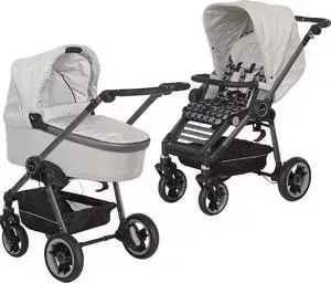 Коляска 2 в 1 Teutonia 2 в 1 Bliss (Теутония Блис) Graphite (WHL3) 6120-6120-6165 Stone-Starlight