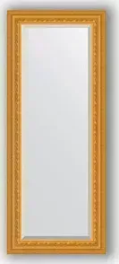 Зеркало Evoform с фацетом в багетной раме Exclusive 55x135 см, сусальное золото 80 мм (BY 1254)