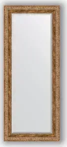 Зеркало Evoform с фацетом в багетной раме Exclusive 60x145 см, виньетка античная бронза 85 мм (BY 3540)