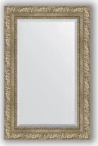 Зеркало Evoform с фацетом в багетной раме Exclusive 55x85 см, виньетка античное серебро 85 мм (BY 3409)