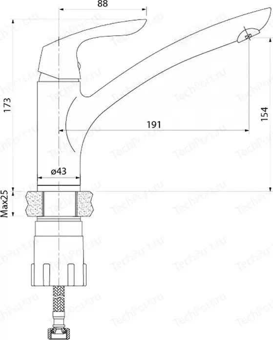 Смеситель для кухни IDDIS Kitchen Line (K10SB00i05)