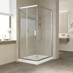 Душевой уголок Vegas Glass ZA 0110*100 08 01 профиль глянцевый хром, стекло прозрачное