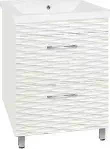 Тумба под раковину Style line Ассоль 60 c доводчиками, 2 ящ., Сомо 60 (2000949083476)