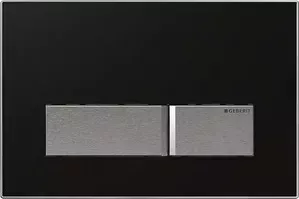 Кнопка смыва Geberit Sigma 40 черная/аллюминий (115.600.KR.1)