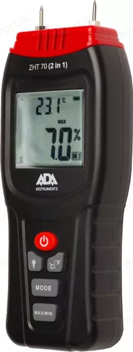 Фото №5 Измеритель влажности и температуры контактный ADA и ZHT 70 для древесины, стройматериалов