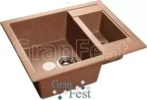 Мойка кухонная GranFest гранит 610x495 (Gf-Q610K терракот)