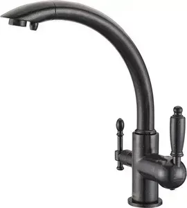 Смеситель для кухни ZorG Clean Water (ZR 314 YF-33 черный металл)