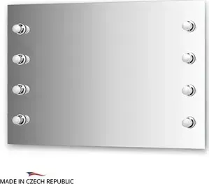 Зеркало Ellux Rondo 110х75 см, с 8-ю светильниками 320 W (RON-A8 9008)