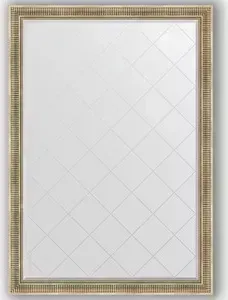 Зеркало Evoform с гравировкой Exclusive-G 132x187 см, в багетной раме - серебряный акведук 93 мм (BY 4497)