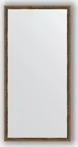 Зеркало Evoform в багетной раме Definite 48x98 см, витая бронза 26 мм (BY 1047)