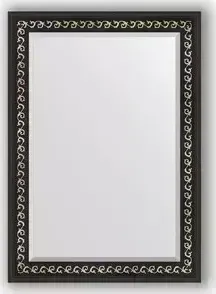 Зеркало Evoform с фацетом в багетной раме Exclusive 75x105 см, черный ардеко 81 мм (BY 1195)
