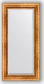 Зеркало Evoform с фацетом в багетной раме Exclusive 56x116 см, римское золото 88 мм (BY 3490)