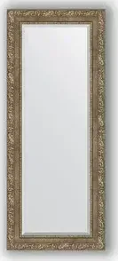 Зеркало Evoform с фацетом в багетной раме Exclusive 55x135 см, виньетка античная латунь 85 мм (BY 3515)