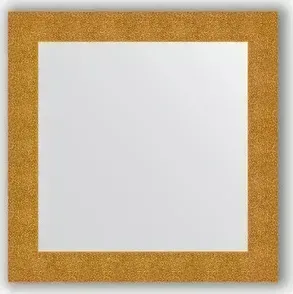 Зеркало Evoform в багетной раме Definite 80x80 см, чеканка золотая 90 мм (BY 3246)