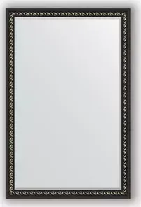 Зеркало Evoform с фацетом в багетной раме Exclusive 115x175 см, черный ардеко 81 мм (BY 1215)