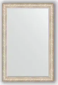 Зеркало Evoform с фацетом в багетной раме Exclusive 120x180 см, виньетка серебро 109 мм (BY 3634)