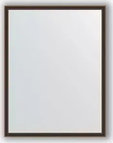 Зеркало Evoform в багетной раме Definite 68x88 см, витой махагон 28 мм (BY 0676)