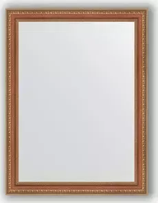 Зеркало Evoform в багетной раме Definite 65x85 см, бронзовые бусы на дереве 60 мм (BY 3171)