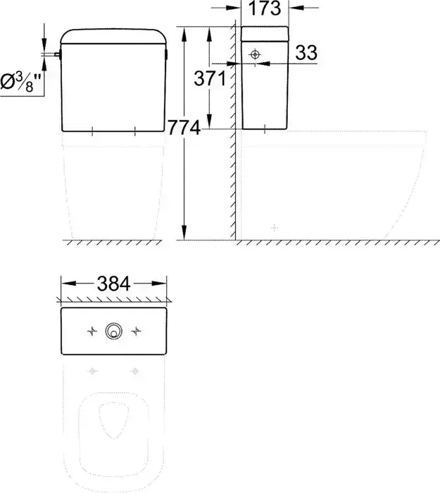 Бачок для унитаза Grohe Euro Ceramic (39333000)