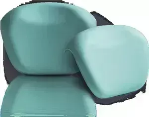Подголовник для ванны 1Marka Relax накладной, зеленый (4604613001834)