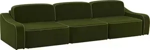Диван АртМебель Триумф Long микровельвет зеленый