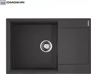 Мойка кухонная OMOIKIRI Daisen 78-LB-BL, 780*510 Черный (4993692)