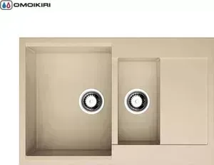 Мойка кухонная OMOIKIRI Daisen 78-2-MA, 780х510, марципан (4993329)