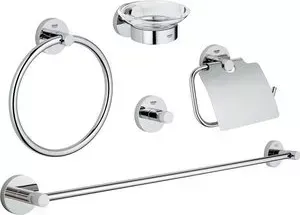 Набор аксессуаров для ванной Grohe Essentials 5 предметов (40344001)