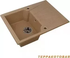 Мойка кухонная АКВАТОН Монца 68x51x19 см терракотовая (1A716032MC070)