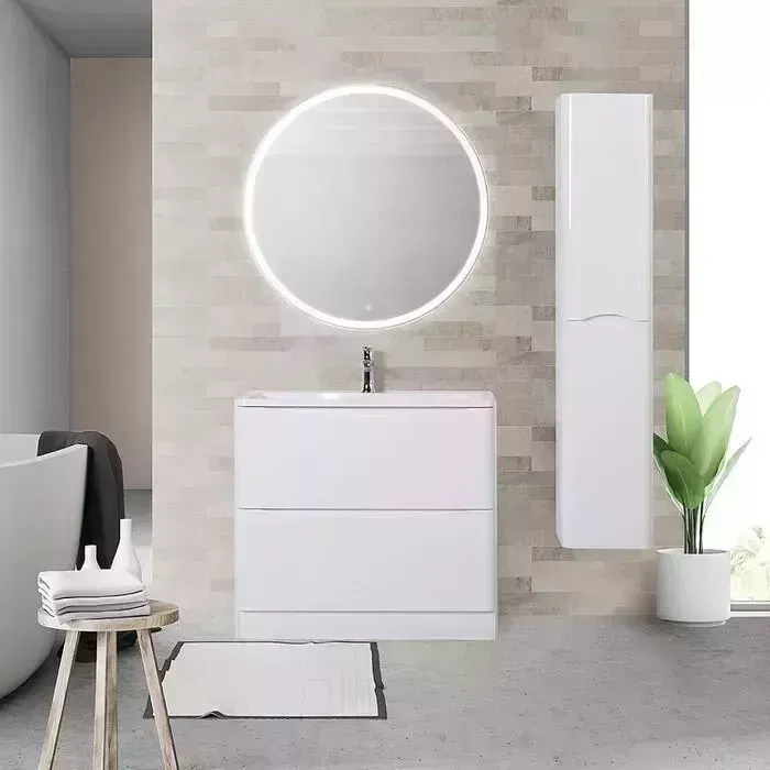 Мебель для ванной BELBANGO Acqua 90 bianco lucido напольная