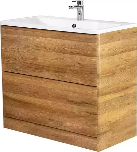 Тумба с раковиной BELBANGO с Albano 90 rovere rustico напольная (ALBANO-900-2C-PIA-RR, BB900/455-LV-MR-ALR)