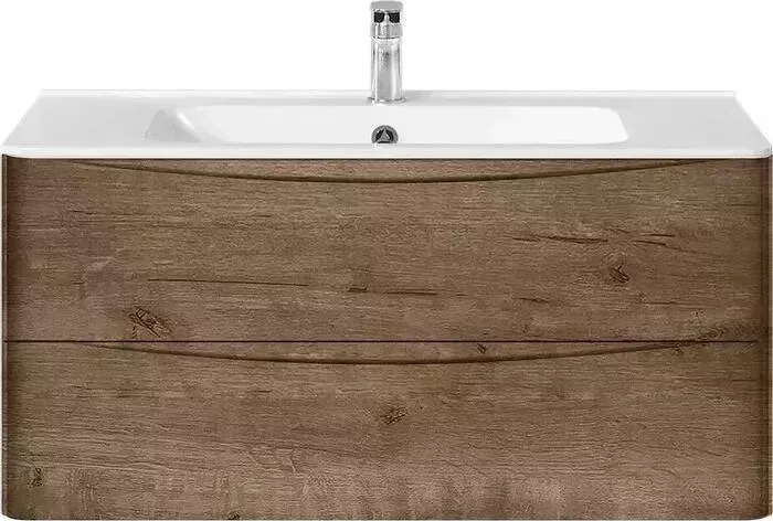 Тумба с раковиной Vincea с Paola 100 дуб V.Oak (VMC-2P100VO, VCB-2VP1000W)