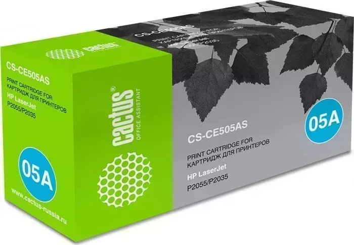 Картридж CACTUS черный для HP LJ P2055/P2035 (2 300 стр.) (CS-CE505AS)