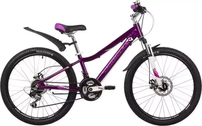 Велосипед NOVATRACK 24" NOVARA 11" фиолетовый