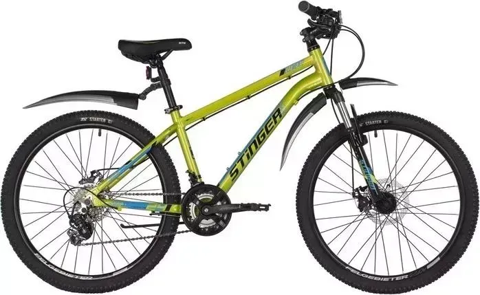Велосипед STINGER 24" ELEMENT EVO 12" зеленый