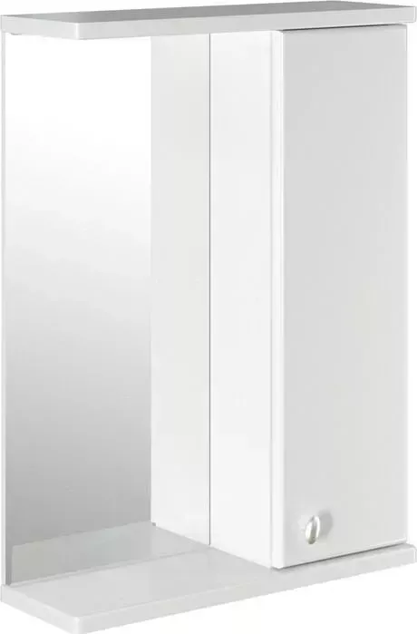 Зеркальный шкаф Mixline Норд 55х70 правый, белый (4640030867677)