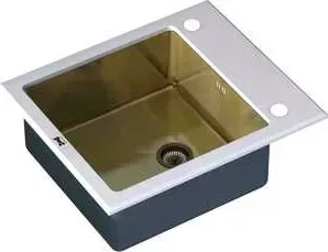 Мойка кухонная ZorG inox-glass 600x510 (gl-6051-white-bronze)