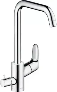 Смеситель для кухни Hansgrohe Focus с поворотным изливом с запорным вентилем (31823000)