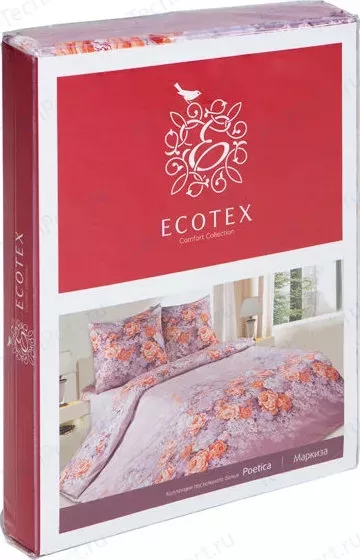 Фото №1 Комплект постельного белья Ecotex Евро, поплин, Ромео (4650074953120)