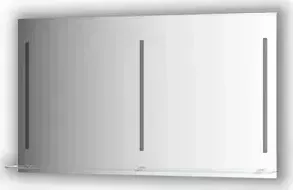Зеркало Evoform с полочкой Ledline-S с 3-мя светильниками 16,5 W 130x75 см (BY 2169)